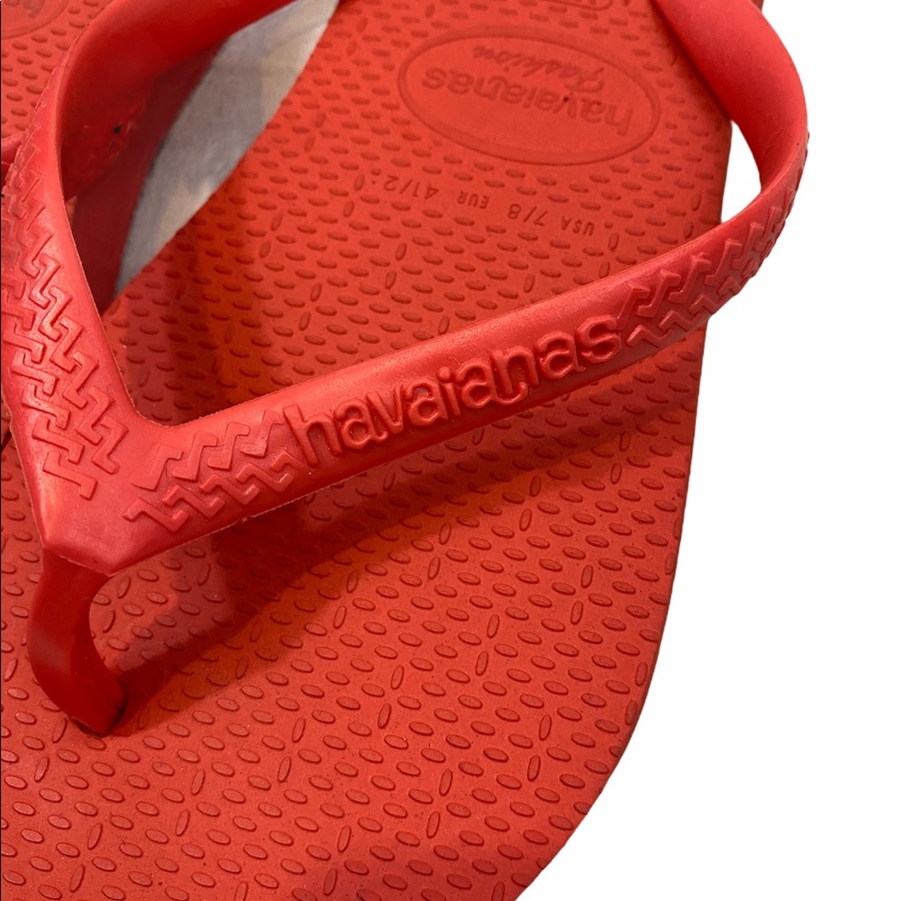 Women’s Havaianas Top Orange Rubber Flip Flops 7_3